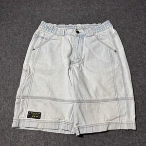 VTG 90s Levi's Sports Jeans RARE Utility Carpenter Denim Shorts Womens 26 Retro